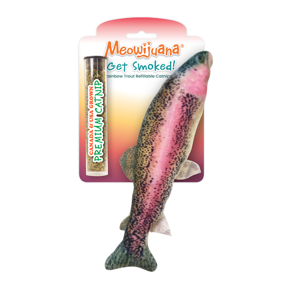 Get Smoked Rainbow Trout Catnip Toy - 12 Pk/Case