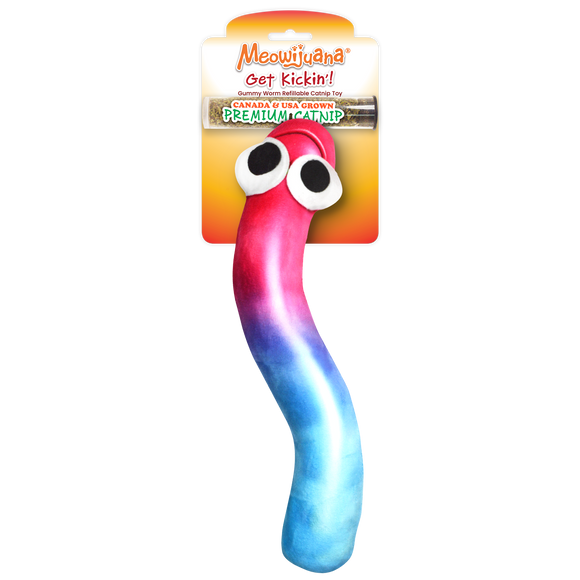 Get Kickin' Gummy Worm Catnip Kicker