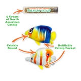 Get Bubbly Tropical Fish Catnip Toy 2-Pack