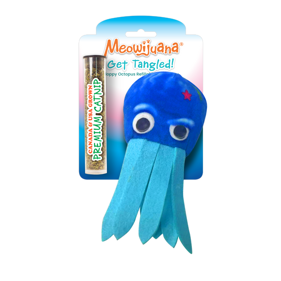 Get Tangled Floppy Octopus Catnip Toy