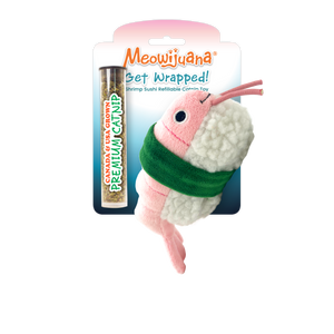 Get Wrapped Shrimp Sushi Catnip Toy - 12 Pk/Case