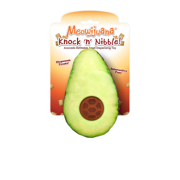 Knock 'n' Nibble Avocado Treat Dispensing Toy - 12 Pk/Case