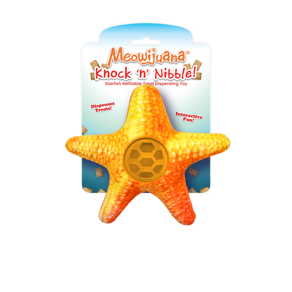 Knock 'n' Nibble Starfish Treat Dispensing Toy - 12 Pk/Case