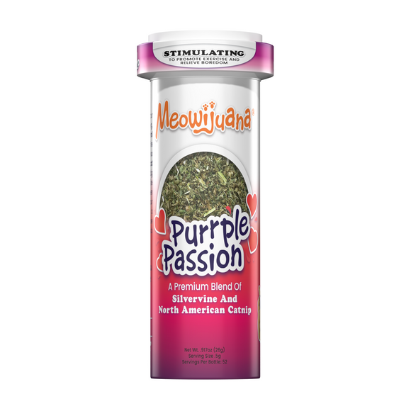 Purrple Passion - Silvervine and Catnip Blend - 12 Pk/Case