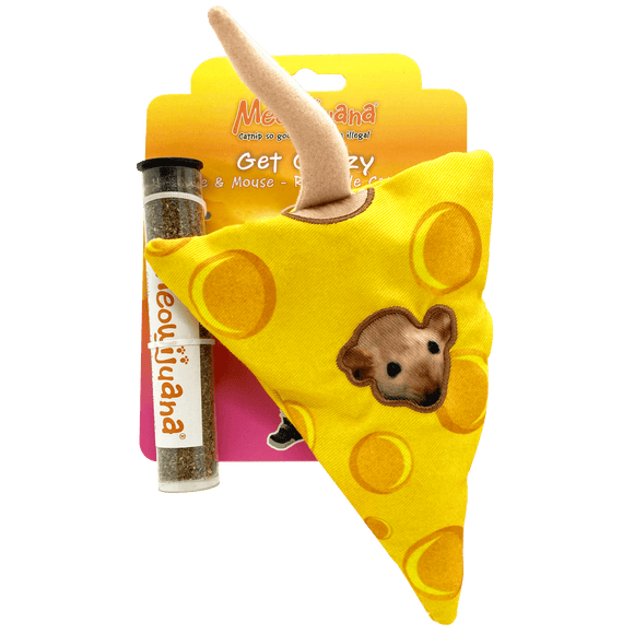 Get Cheezy Cheese and Mouse Catnip Toy